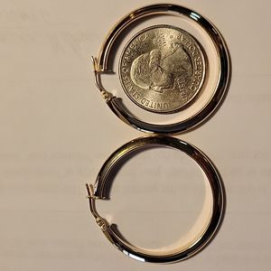 18k hoop earrings